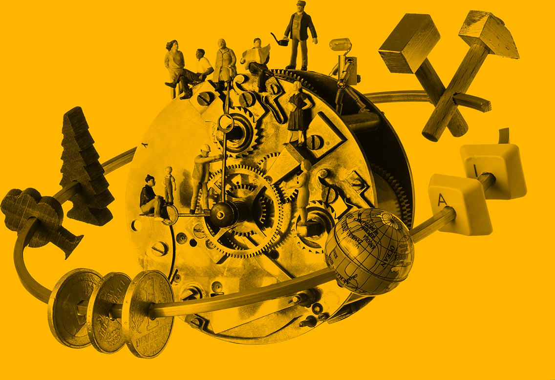Key Visual Leibniz-Lab "Umbrüche und Transformationen" (Grafik: Eike Dingler)