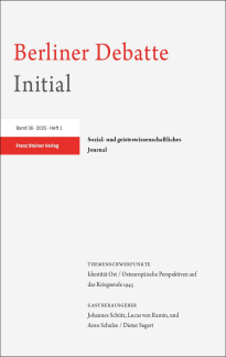 Berliner Debatte Initial Buchcover