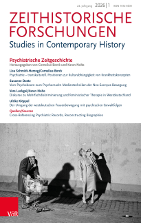 Cover Zeithistorische Forschungen 1/2026