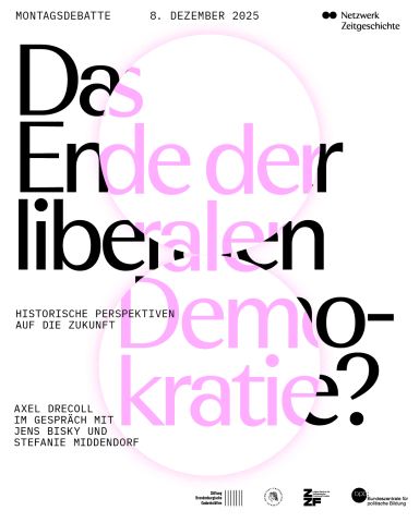 Plakat für die Montagsdebatte am 8. Dezember 