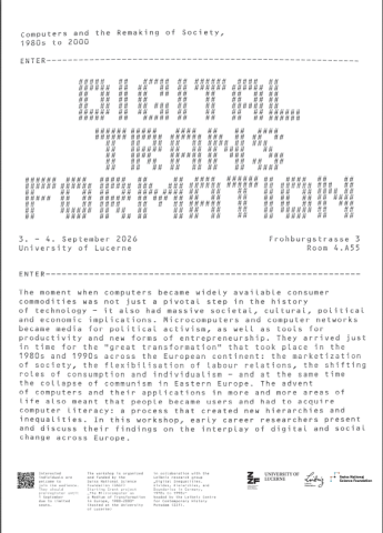 Plakat mit Überschrift und Text ohne Bild eines Workshop zum Thema Digital Transformation in Luzern 