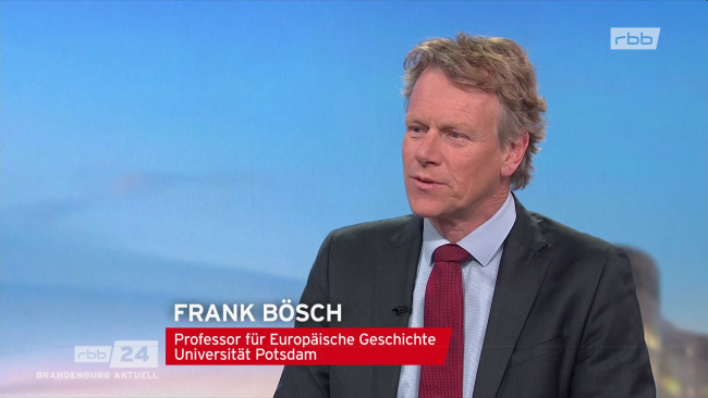Frank Bösch im Gespräch bei Brandenburg aktuell