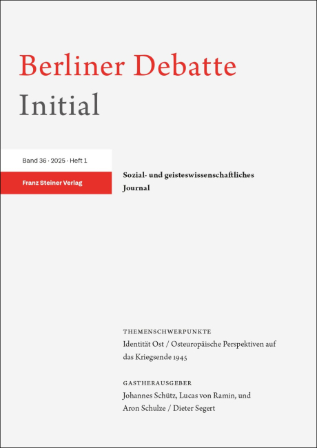Berliner Debatte Initial Buchcover