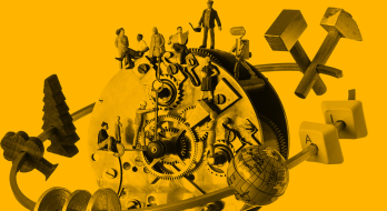 Key Visual Leibniz-Lab "Umbrüche und Transformationen" (Grafik: Eike Dingler)