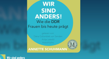 Das Bild zeigt einen Sceenshot des Cover des Hörbuchtitels "Wir sind anders" von Autorin Annette Schuhmann.