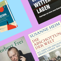 Collage von vier Büchern 